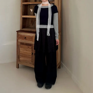 Dot See-through Scarf Tie Muffler