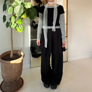 Dot See-through Scarf Tie Muffler