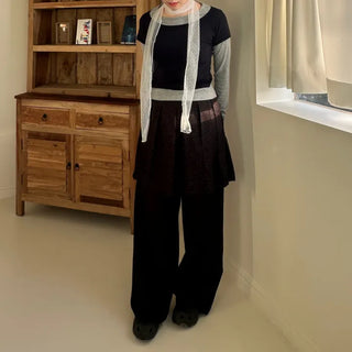 Dot See-through Scarf Tie Muffler