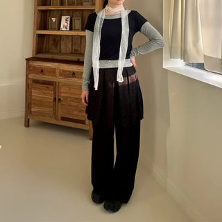 Dot See-through Scarf Tie Muffler