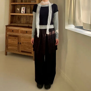 Dot See-through Scarf Tie Muffler