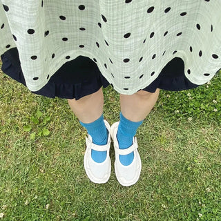 Vivid see-through long socks, summer socks, summer color socks, rain boot socks