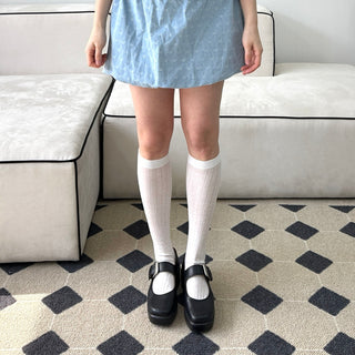Vivid see-through long socks, summer socks, summer color socks, rain boot socks
