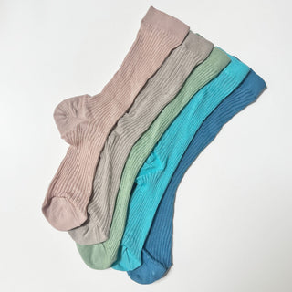 Vivid see-through long socks, summer socks, summer color socks, rain boot socks