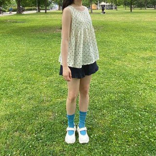 Polka Dot Sleeveless Blouse Mori Girl Dot Summer Sleeveless T-shirt