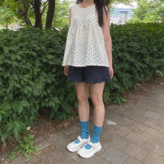 Polka Dot Sleeveless Blouse Mori Girl Dot Summer Sleeveless T-shirt