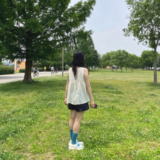 Polka Dot Sleeveless Blouse Mori Girl Dot Summer Sleeveless T-shirt