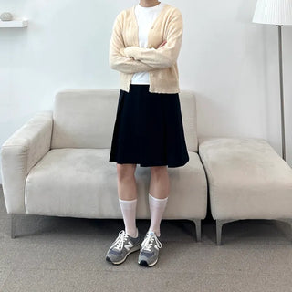 Pleated Midi Skirt