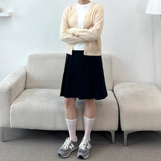 Pleated Midi Skirt