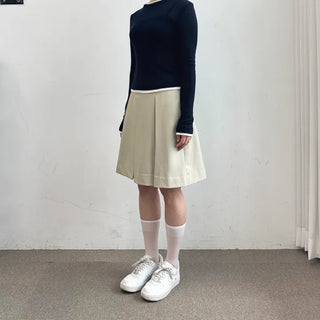 Pleated Midi Skirt