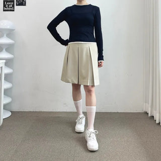 Pleated Midi Skirt