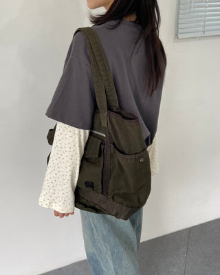Small Floral Color Block Layered Boxy T-shirt Floral Long Sleeve Tee