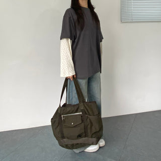 Small Floral Color Block Layered Boxy T-shirt Floral Long Sleeve Tee