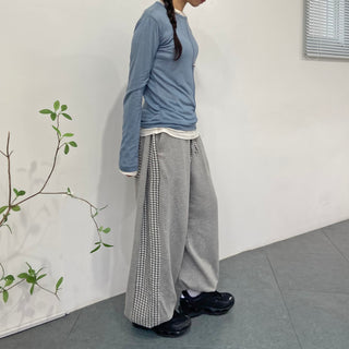 Tencel Cut-out Long Sleeve Layered T-shirt