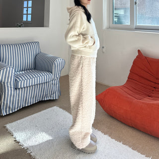 Hairy Lace Track Zip-Up Hoodie Set