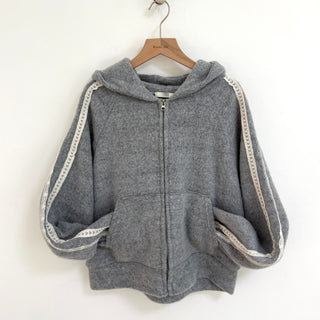 Hairy Lace Track Zip-Up Hoodie Set