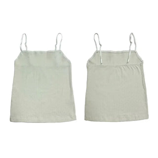 Punched Straight Lace Sleeveless Layered Top