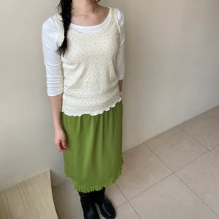 Boat Neck Sleeveless T-shirt, Lip Neck, Basic Stretch Spandex Layered T-shirt