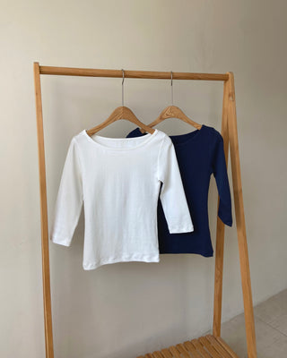 Boat Neck Sleeveless T-shirt, Lip Neck, Basic Stretch Spandex Layered T-shirt