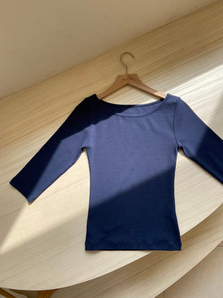 Boat Neck Sleeveless T-shirt, Lip Neck, Basic Stretch Spandex Layered T-shirt