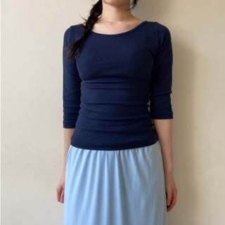 Boat Neck Sleeveless T-shirt, Lip Neck, Basic Stretch Spandex Layered T-shirt