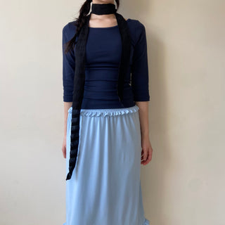 Boat Neck Sleeveless T-shirt, Lip Neck, Basic Stretch Spandex Layered T-shirt