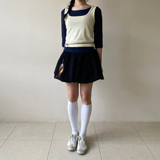 Modal Spandex Color Layered Sleeveless Bustier