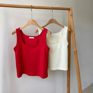 Modal Spandex Color Layered Sleeveless Bustier