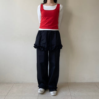 Modal Spandex Color Layered Sleeveless Bustier