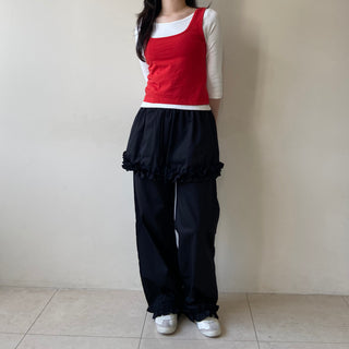 Modal Spandex Color Layered Sleeveless Bustier