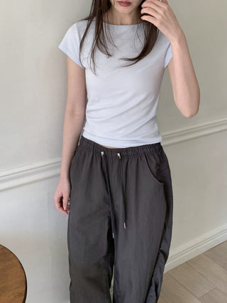 Cap sleeve basic modal short-sleeve t-shirt basic plain t-shirt