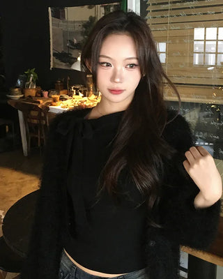Shaggy oversized cardigan