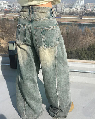 Double pocket wide pants