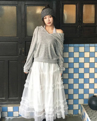 Border halter neck sleeveless