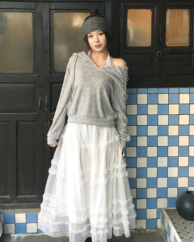 Border halter neck sleeveless