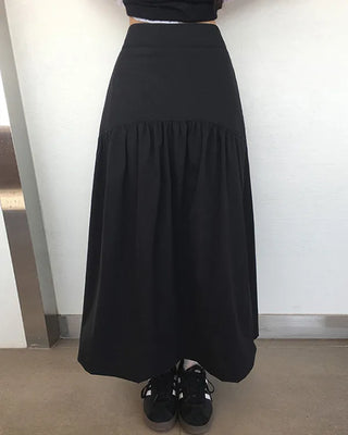 Flared long skirt