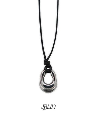Silver ring necklace
