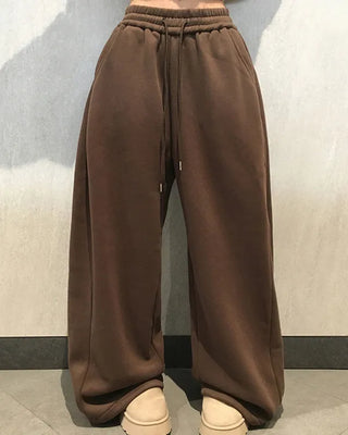 Fleece-lined string pants