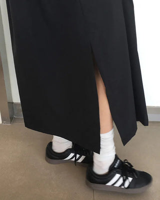 Flared long skirt