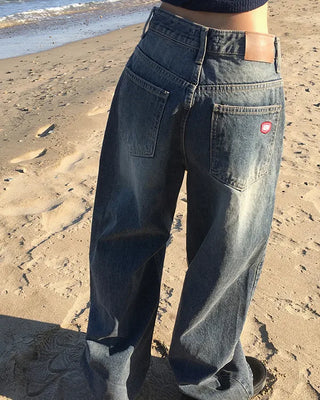 Applique Wash Wide Pants