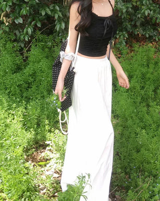 Lace shirred camisole