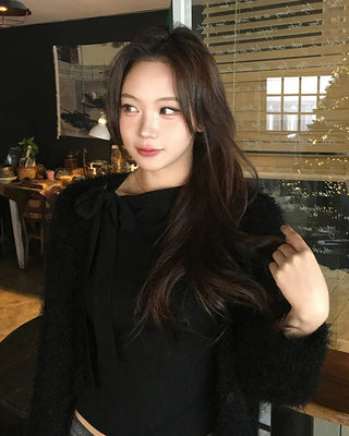 Shaggy oversized cardigan
