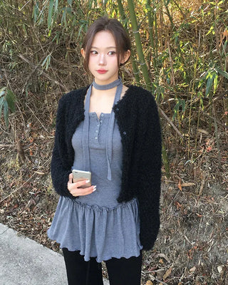 (set) Scarf Frill Camisole