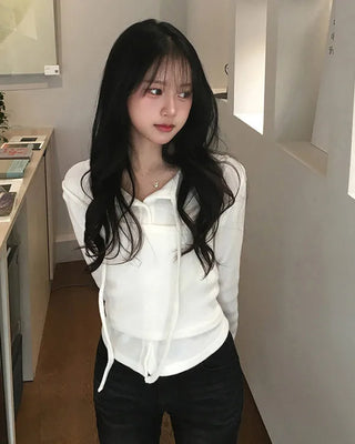 (Set) Layered Camisole & Cardigan Set