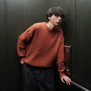 (Unisex) Round Openwork Knit