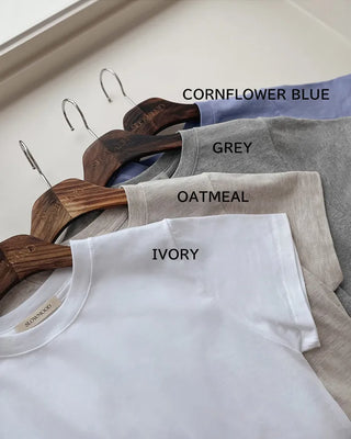 Women's plain cotton t-shirts, 7 colors