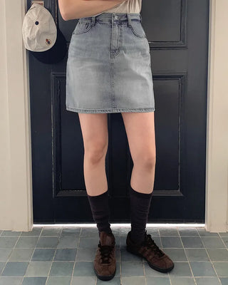 (Skort) Denim Skirt Pants - 4 sizes