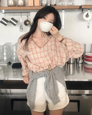 3.5-length cotton shorts