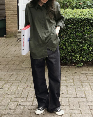 (basic/long) Non-fade-free denim pants