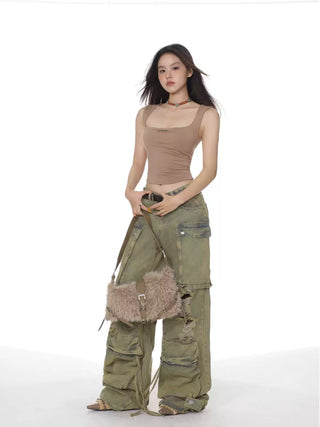 Solid color camisole slim vest